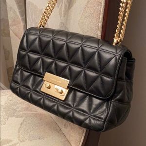 COPY - Black Quilted Shoulder Purse